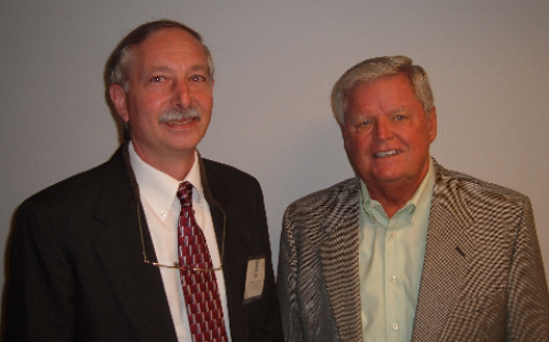 Tom Kopf and Denny Rowe prior to the September Chapter meeting